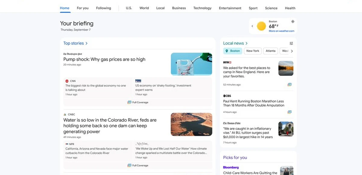 Google Haberler, Yeni Tasarımı ve Konu Özelleştirmeleriyle Güncellendi