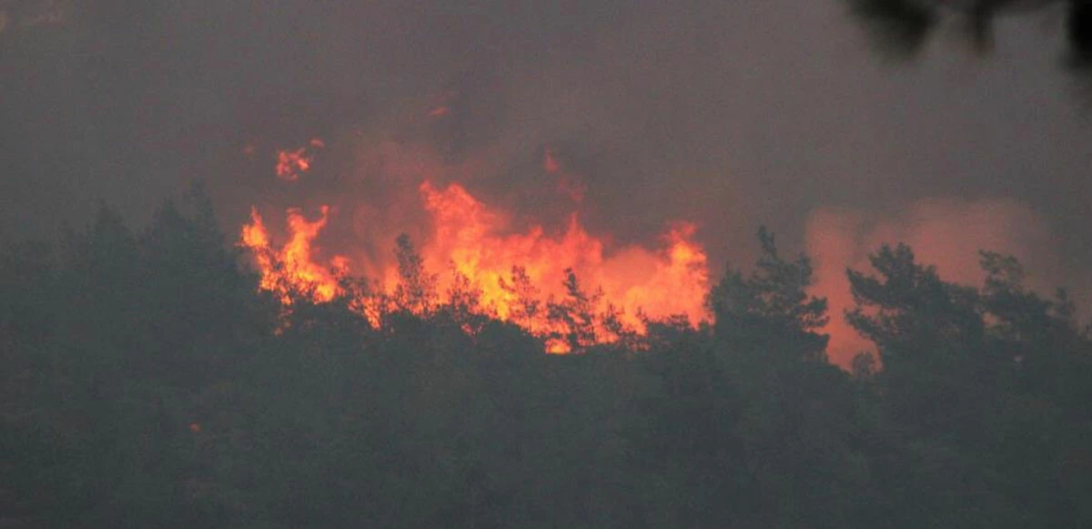 Marmaris yangınına hava muhalefeti! Uçaklarla müdahale başladı