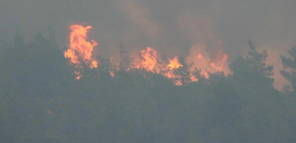 Marmaris yangınına hava muhalefeti! Uçaklarla müdahale başladı