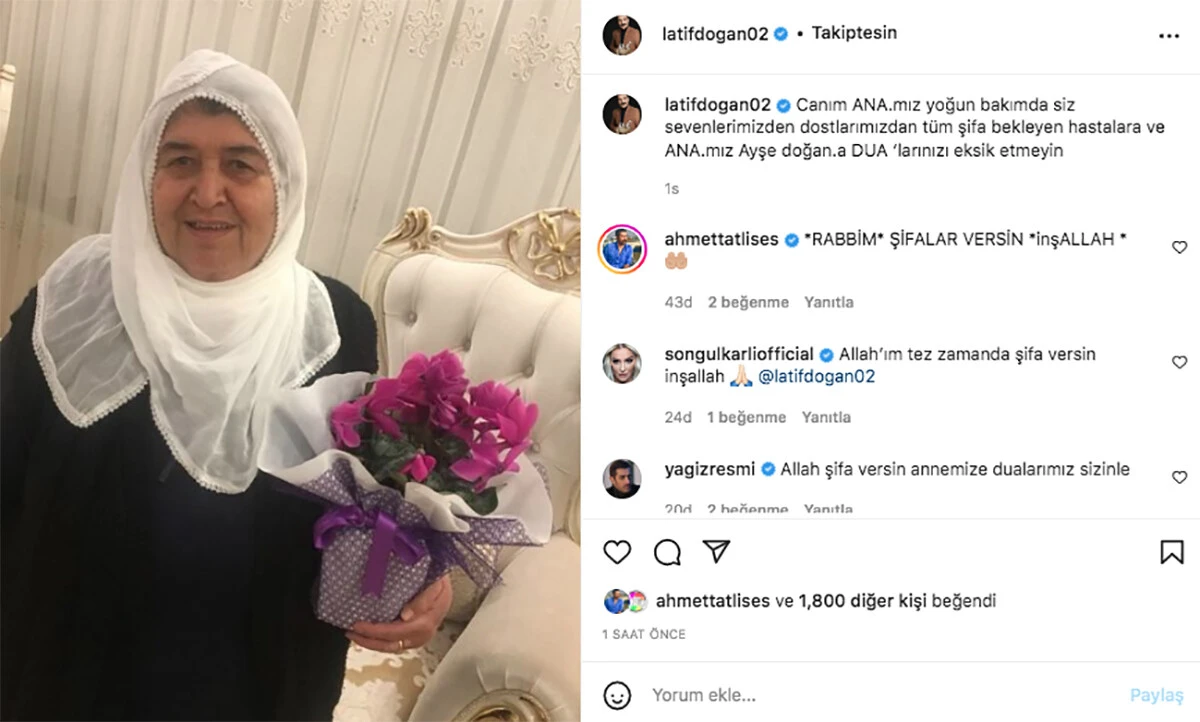 Latif Doğan kötü haberi duyurdu annesi için sevenlerinden dua istedi