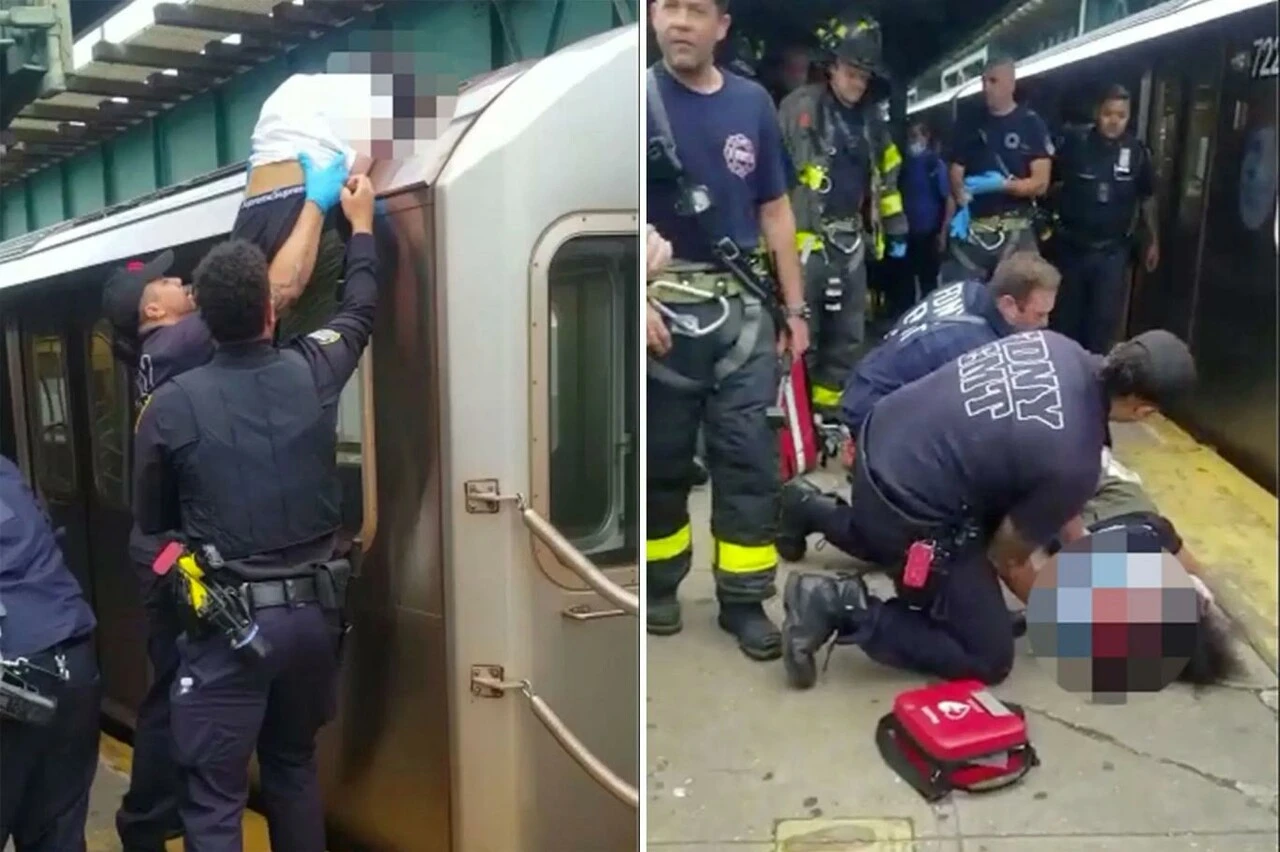 Metro'nun üzerinde tehlikeli yolculuk: 15 yaşındaki genç hastanelik oldu