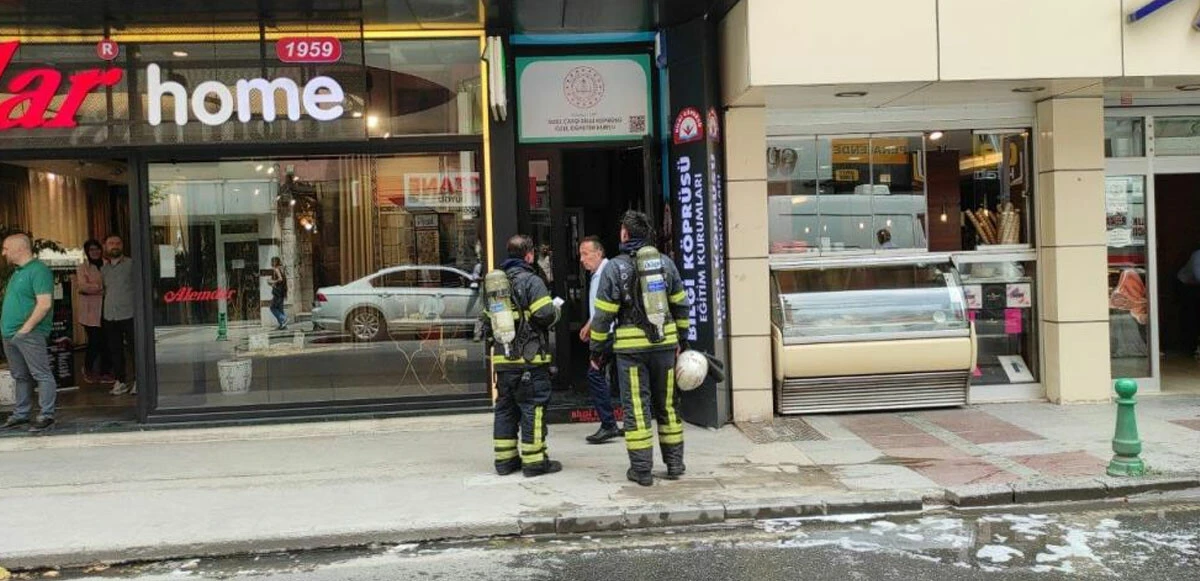 Kovulan kadın hem kendini hem iş yerini yakacaktı