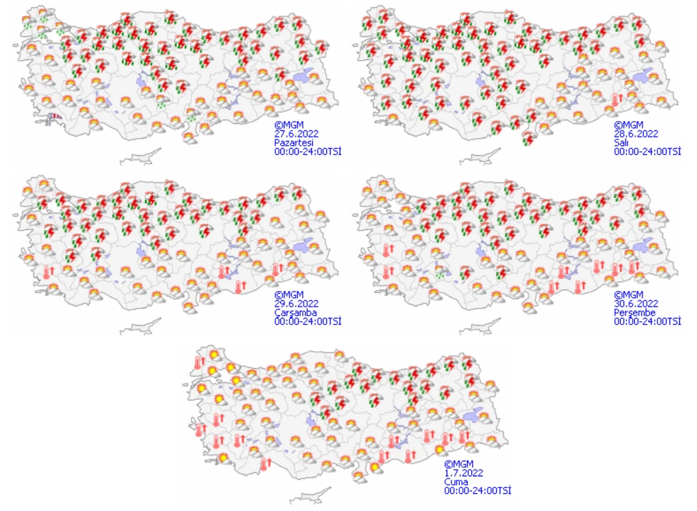 Meteoroloji ve AFAD’dan 6 ile kırmızı kod: Çok kuvvetli ve aşırı yağış alarmı verildi! Yaz yağmurları yıkıp geçecek