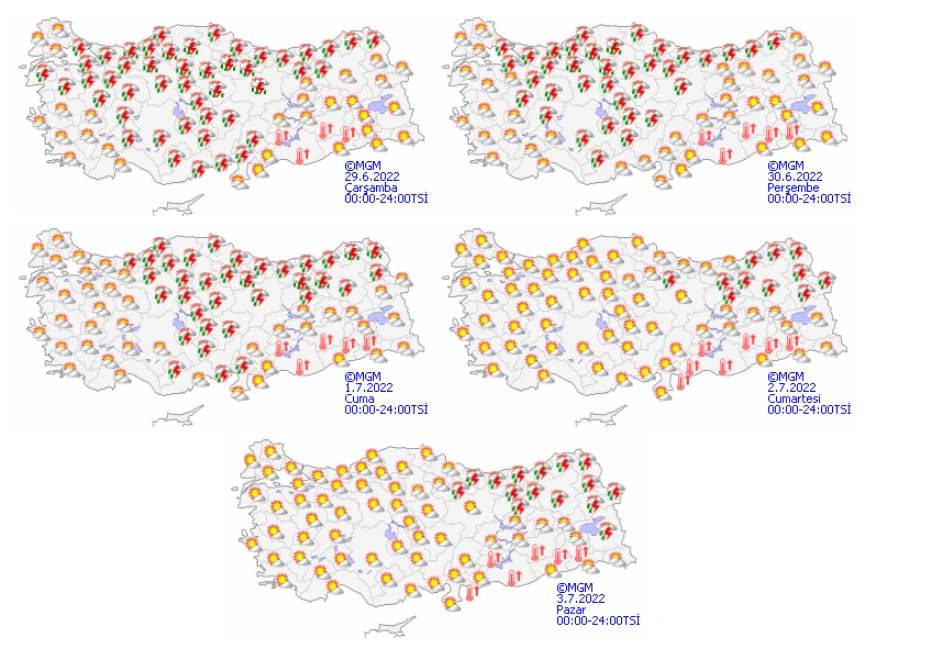 Temmuz geldi bulutlar gitmedi! Meteoroloji il il uyardı: Gök delinecek, sağanak kuvvetli vuracak