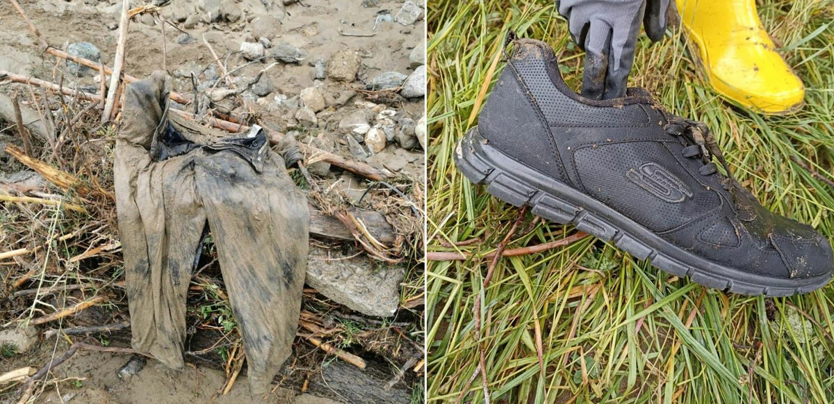 Babasını hacca yolcu edecekti: Selde kaybolan Recep'in eşyaları bulundu