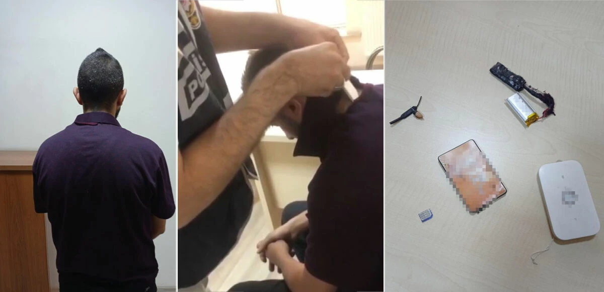 Polisi şaşırtan kopya düzeneği: Kulağından mini kulaklık çıkarıldı