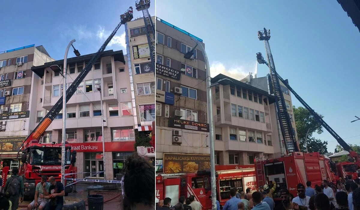 Son dakika! Bakırköy'de korkutan yangın: Bölgeye çok sayıda ekip yönlendirildi