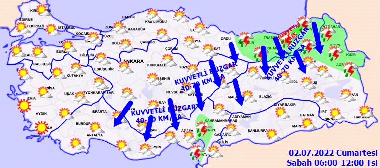 Meteoroloji’den hafta sonu için ‘kuvvetli’ uyarı: Yağmurda selden, güneşte yangından kaçın