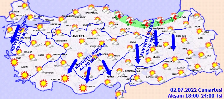 Meteoroloji’den hafta sonu için ‘kuvvetli’ uyarı: Yağmurda selden, güneşte yangından kaçın