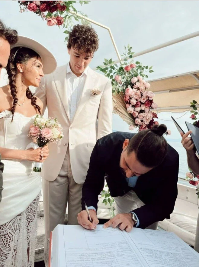 Evlendiler! Ebru Şahin ve Cedi Osman'ın Makedonya'da mutlu günü!