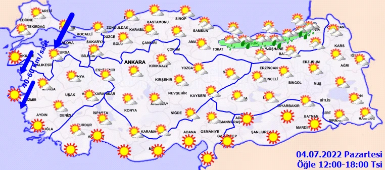 Meteoroloji’den ‘asfalt eriten sıcak’ uyarısı: 40 dereceyi geçecek