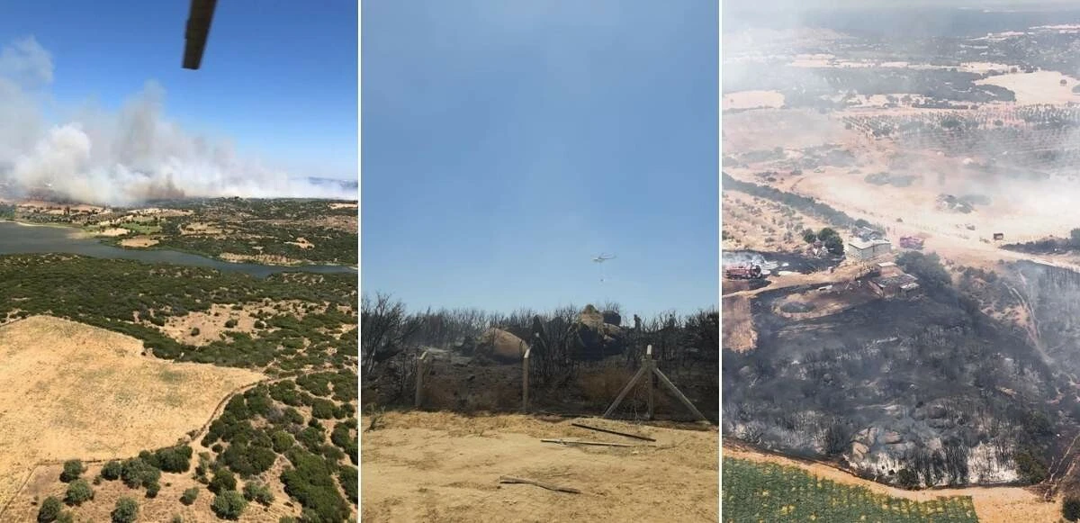 Çanakkale'de korkutan yangın! Hızlı müdahaleyle kontrol altına alındı