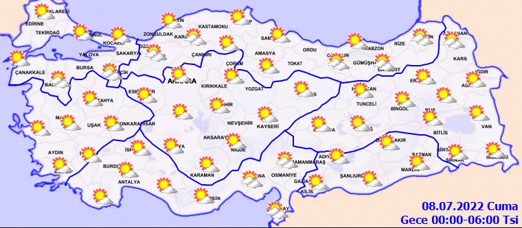 Meteoroloji’den uyarılar peş peşe geldi: Doğu sıcaktan kavrulacak, batıyı sağanak vuracak (7 Temmuz hava durumu)