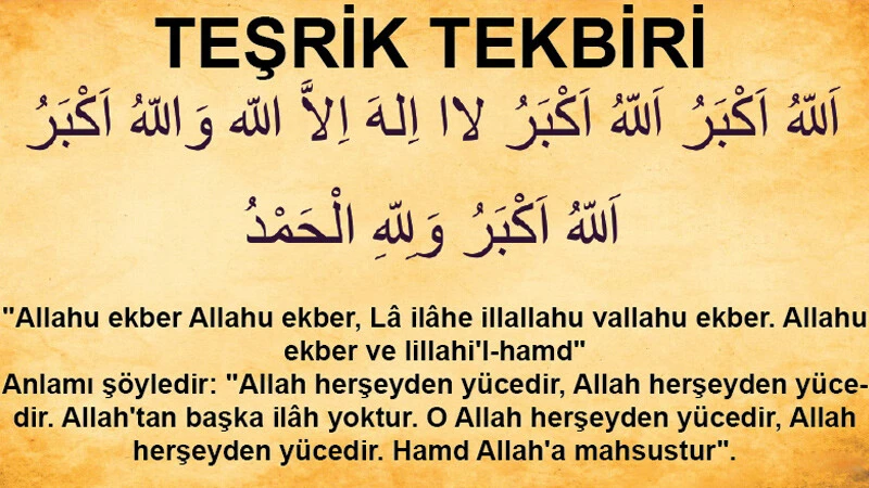 Teşrik tekbirini kimler getirir, kadınlar getirebilir mi? Kurban kesmeyen teşrik tekbiri getirir mi? Teşrik tekbirinin hükmü nedir?