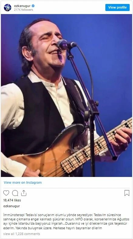 Özkan Uğur’dan sevenlerine müjdeli haber geldi: Sahnelere dönüyor