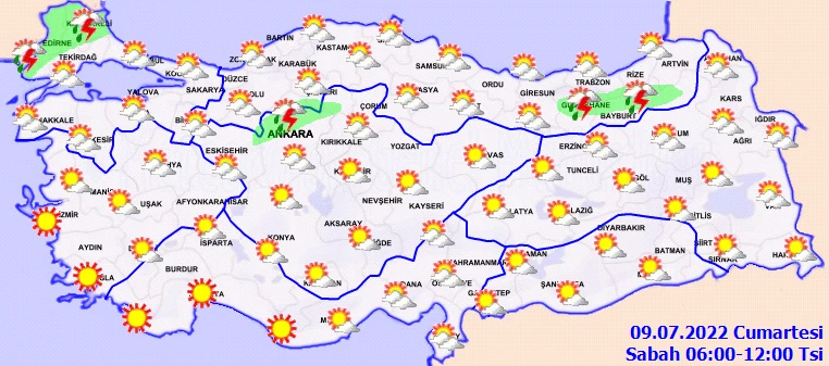 Meteoroloji’den yağmurdan sonra bir de fırtına uyarısı: Tatil planları yattı! Yağış için saat verildi