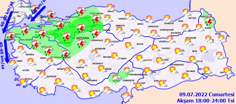 Meteoroloji’den yağmurdan sonra bir de fırtına uyarısı: Tatil planları yattı! Yağış için saat verildi