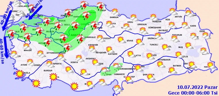 Meteoroloji’den yağmurdan sonra bir de fırtına uyarısı: Tatil planları yattı! Yağış için saat verildi