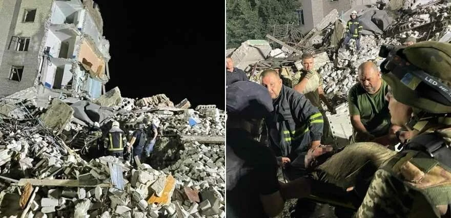 Rus saldırıları devam ediyor! Donetsk'te 5 katlı apartman vuruldu: 6 ölü, 5 yaralı; 34 kişi enkaz altında