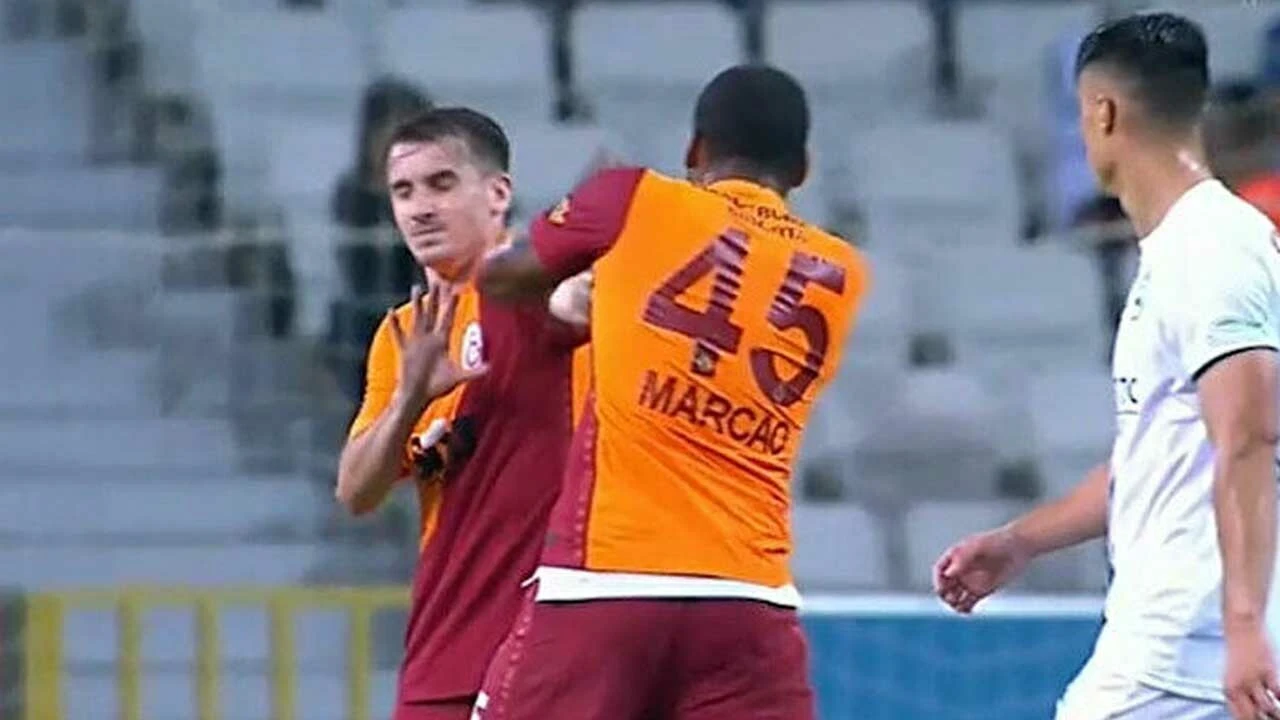 Galatasaray idmanında kavga: Yıldız futbolcular birbirine girdi!