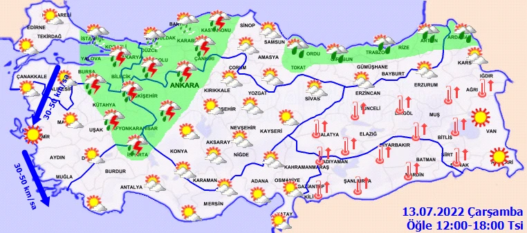 Meteoroloji’den sağanak ve sıcak uyarısı: Saat verildi! İstanbul dahil birçok kentte etkili olacak