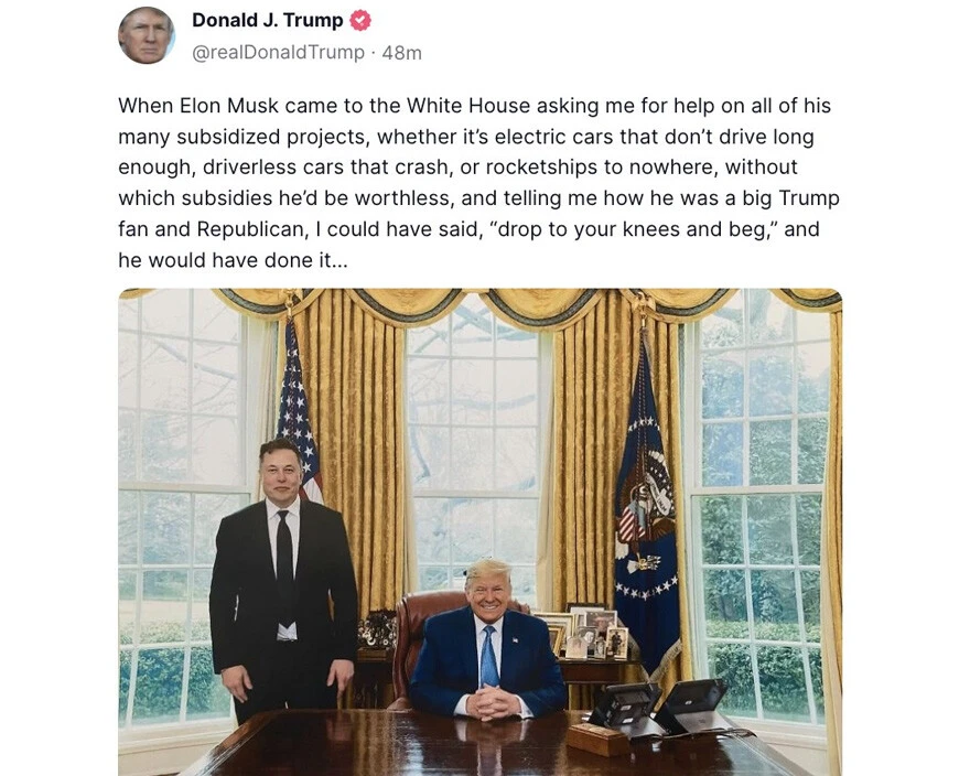 Donald Trump’tan Elon Musk’a olay sözler: ‘Beyaz Saray’a geldiğinde diz çök ve yalvar diyebilirdim’