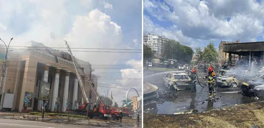 Rusya bu defa bir iş merkezine saldırı düzenledi! 3'ü çocuk 20 kişi hayatını kaybetti