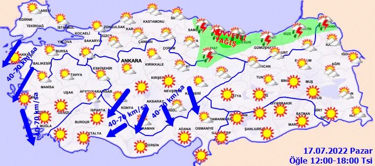 Meteoroloji'den Karadeniz'e kuvvetli yağış uyarısı: Kıyılarda rüzgara dikkat
