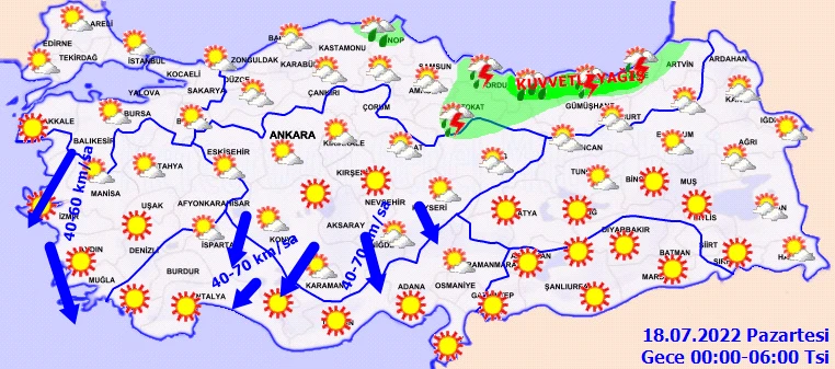 Meteoroloji'den Karadeniz'e kuvvetli yağış uyarısı: Kıyılarda rüzgara dikkat