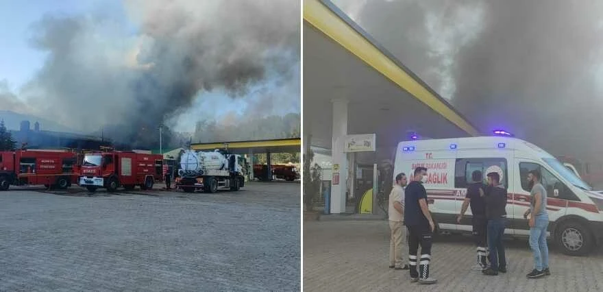 Son dakika! Konya'da dinlenme tesisinde can pazarı! Facianın eşiğinden dönüldü, yangın akaryakıt istasyonuna sıçramadan söndürüldü