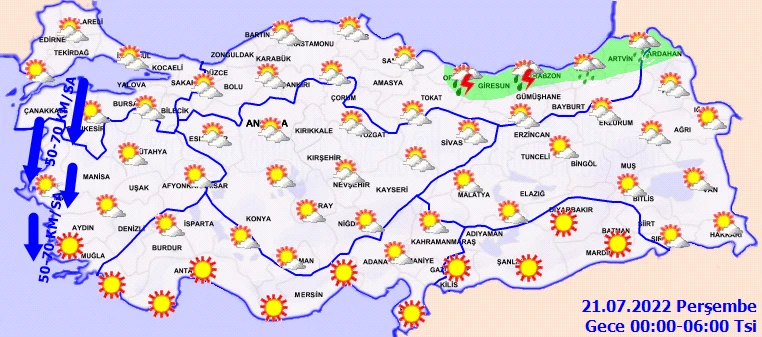 Meteoroloji gün gün uyardı: Önce kuvvetli rüzgar ve sağanak, ardından kavurucu sıcak