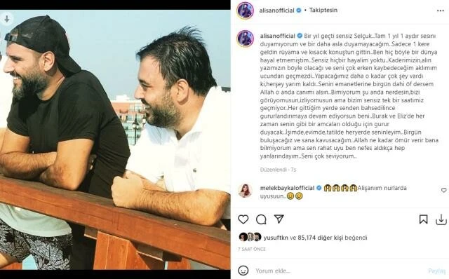 Alişan'dan kardeşi Selçuk Tektaş'ın ölüm yıl dönümünde tüyleri diken diken eden paylaşım