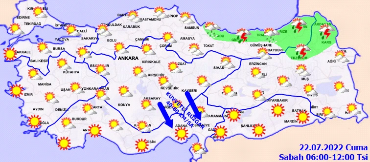 Avrupa'yı kavuran sıcak hava dalgası Türkiye'ye geliyor! Bazı illerde sıcaklıklar 45 dereceyi bulacak (Meteoroloji 22 Temmuz hava durumunu yayımladı)