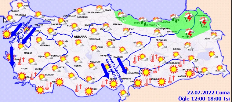 Avrupa'yı kavuran sıcak hava dalgası Türkiye'ye geliyor! Bazı illerde sıcaklıklar 45 dereceyi bulacak (Meteoroloji 22 Temmuz hava durumunu yayımladı)