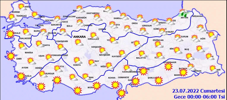 Avrupa'yı kavuran sıcak hava dalgası Türkiye'ye geliyor! Bazı illerde sıcaklıklar 45 dereceyi bulacak (Meteoroloji 22 Temmuz hava durumunu yayımladı)