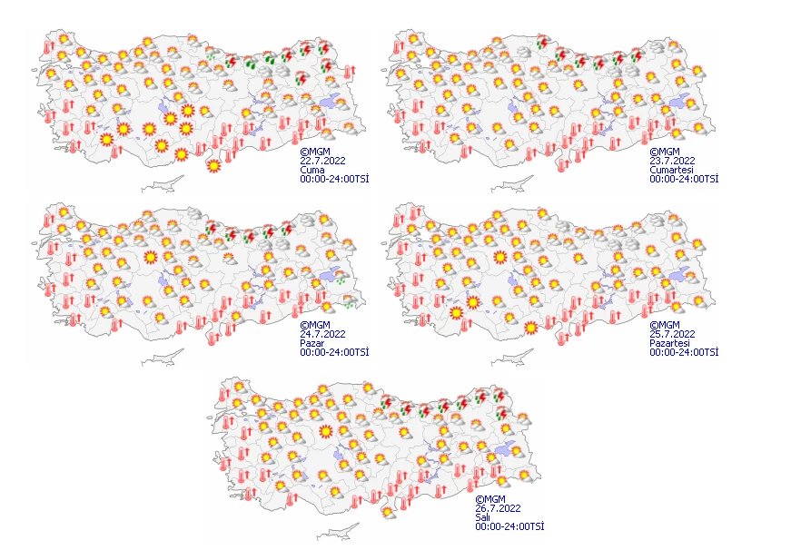 Avrupa'yı kavuran sıcak hava dalgası Türkiye'ye geliyor! Bazı illerde sıcaklıklar 45 dereceyi bulacak (Meteoroloji 22 Temmuz hava durumunu yayımladı)