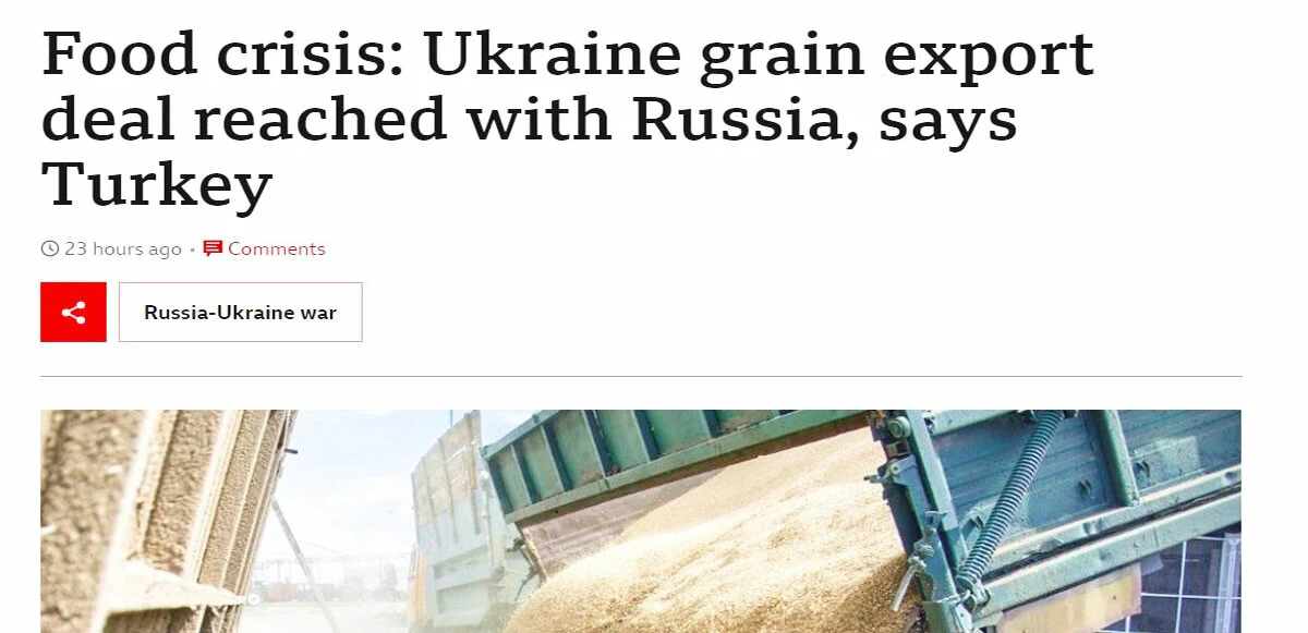 Tahıl koridoru anlaşması dünya gündeminde: Türk diplomasisinin ürünü