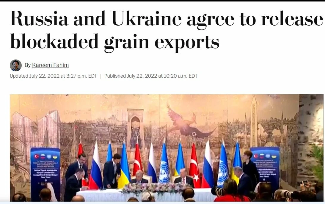 Tahıl koridoru anlaşması dünya gündeminde: Türk diplomasisinin ürünü