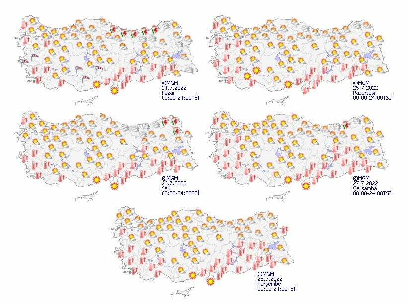 Meteoroloji hava tahmin raporu korkuttu! Kavurucu sıcaklar geliyor; termometreler 40 derece yaklaşıyor