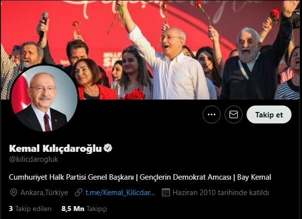 Kılıçdaroğlu Bay Kemal’i resmileştirdi! Sosyal medya hesaplarında biyografisine ekledi