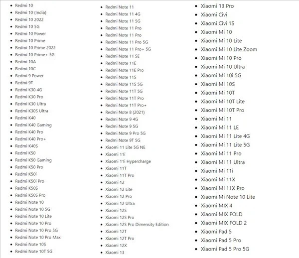 Xiaomi'nin MIUI 14 güncellemesini alacak akıllı telefon listesi ortaya çıktı: 50'nin üzerinde model yer alıyor