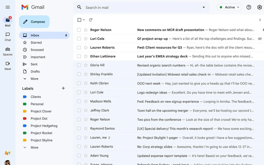 Gmail, yeni materyal tasarımıyla güncellendi: İşte yeni hali