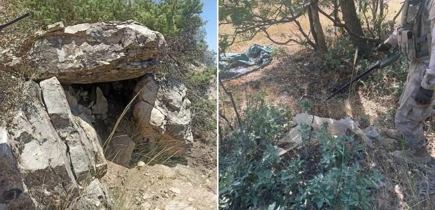 Terör örgütüne ağır darbe! Sığınak ve mağaralarda çok sayıda mühimmat ele geçirildi