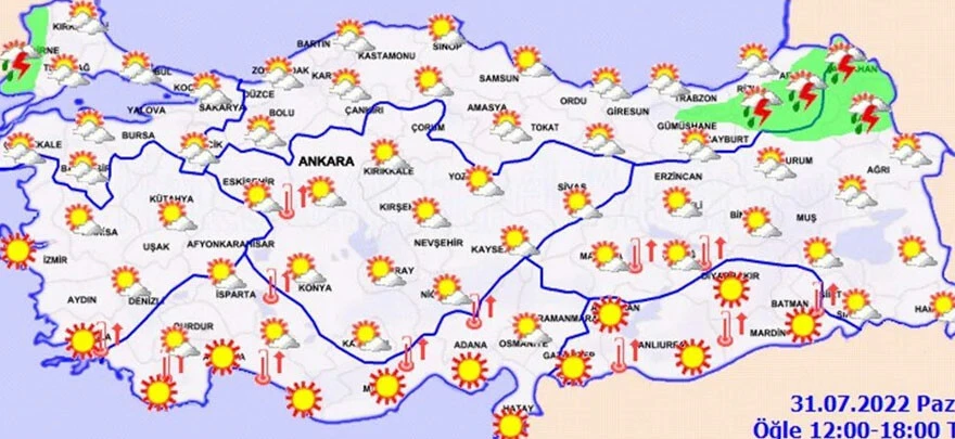 Meteoroloji hava tahmin raporunu paylaştı! 'Eyyam-ı Bahur' sıcakları bitiyor, sağanak geliyor