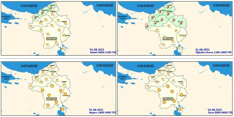 Meteoroloji bölge bölge uyardı! Bir gün üç mevsim: Sıcaklık, sağanak ve kuvvetli rüzgar