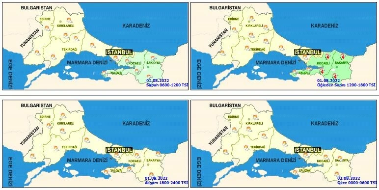 Meteoroloji bölge bölge uyardı! Bir gün üç mevsim: Sıcaklık, sağanak ve kuvvetli rüzgar