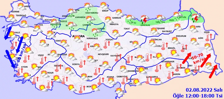 Meteoroloji'den uyarı! Güney ‘eyyam-ı bahur' sıcaklarına teslim, Ege ve Doğu'da kuvvetli rüzgar...