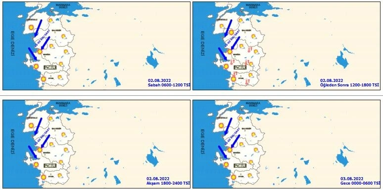 Meteoroloji'den uyarı! Güney ‘eyyam-ı bahur' sıcaklarına teslim, Ege ve Doğu'da kuvvetli rüzgar...