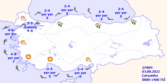 Çöl sıcakları devam ediyor! Üç bölgede sert rüzgar esecek: Doğu Karadeniz'de sağanak yağışa dikkat