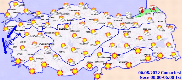 Meteoroloji uyardı! Sıcaklık etkisini sürdürüyor, güney pişecek: Karadeniz’e sağanak uyarısı